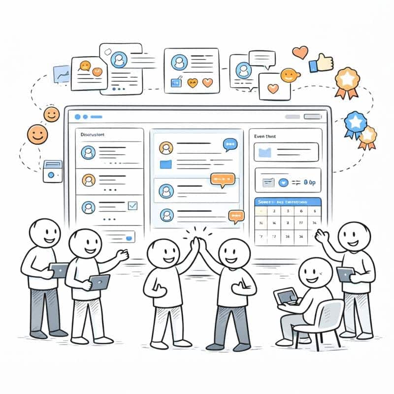 Een community die jouw cursus tot leven brengt