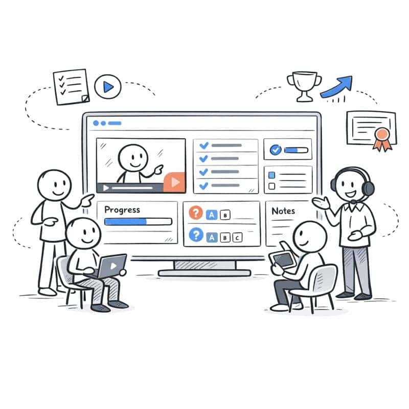 Een leeromgeving die jouw cursus versterkt