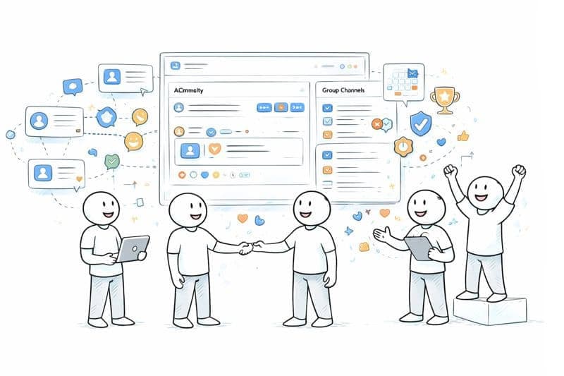 Van losse deelnemers naar een sterke community